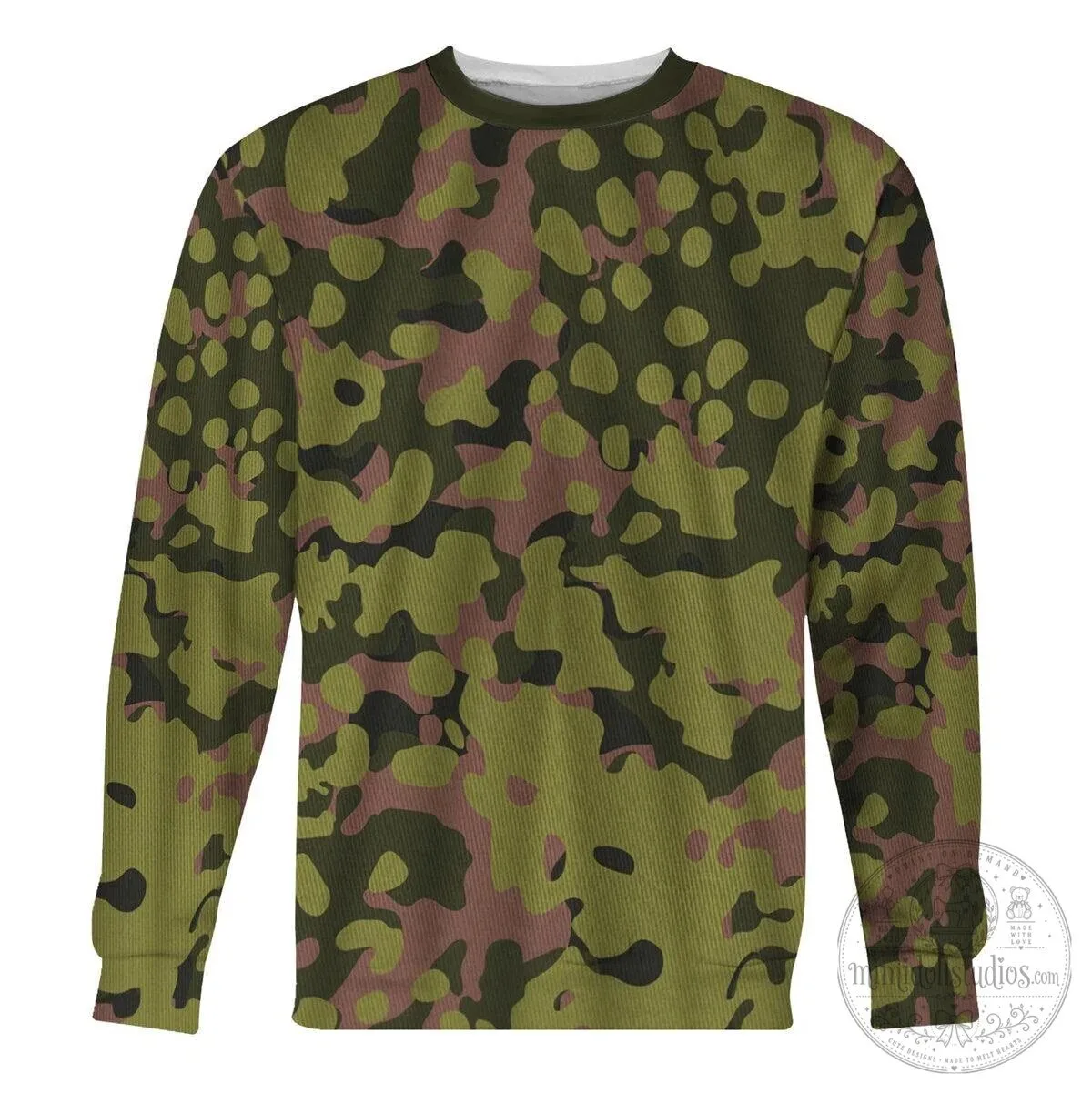 German World War II Waffen SS Oak Leaf Camouflage Hoodie and Pants Set 18 German World War II Waffen SS Oak Leaf Camouflage Hoodie and Pants Set