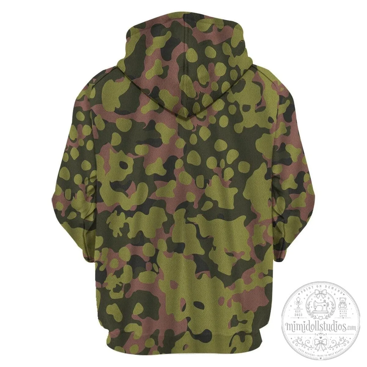 German World War II Waffen SS Oak Leaf Camouflage Hoodie and Pants Set 23 German World War II Waffen SS Oak Leaf Camouflage Hoodie and Pants Set