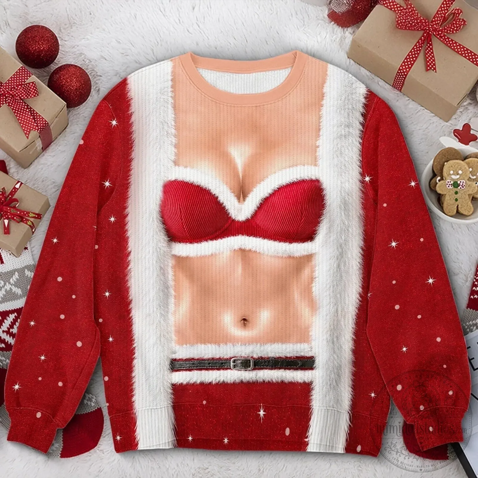 Funny Christmas Party Santa Costume Personalized Ugly Sweatshirt 8 Funny Christmas Party Santa Costume Personalized Ugly Sweatshirt