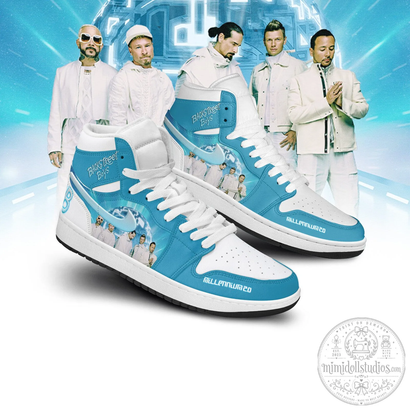 Backstreet Boys Millennium 20th Anniversary High Top Sneakers 2 Backstreet Boys Millennium 20th Anniversary High Top Sneakers