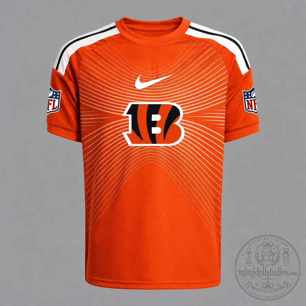 Cincinnati Bengals NFL Football Team Fan Gear Sportswear Jersey 1 Cincinnati Bengals NFL Football Team Fan Gear Sportswear Jersey