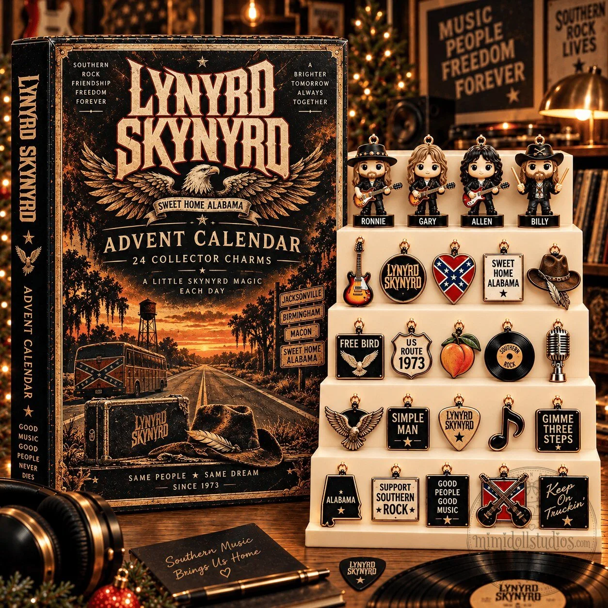 Lynyrd Skynyrd Sweet Home Alabama Advent Calendar 24 Collector Charms