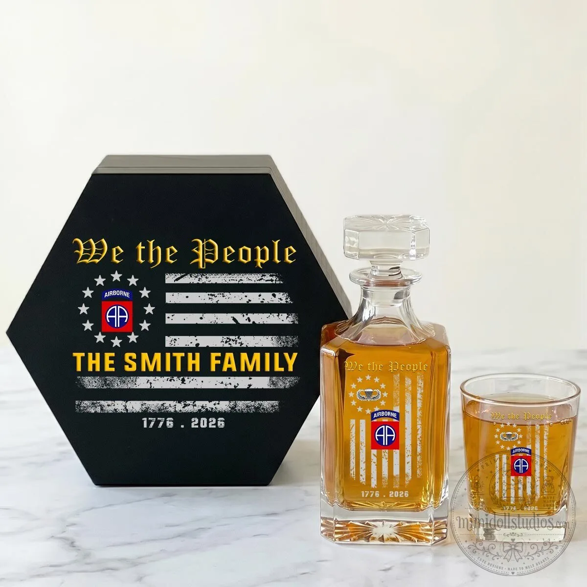 Personalized United States Army Veteran We The People Whiskey Decanter Set 13 Personalized United States Army Veteran We The People Whiskey Decanter Set
