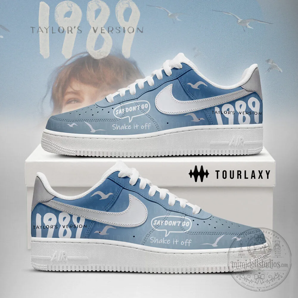 Taylor Swift 1989 Albums Version Light Blue Custom Shoes