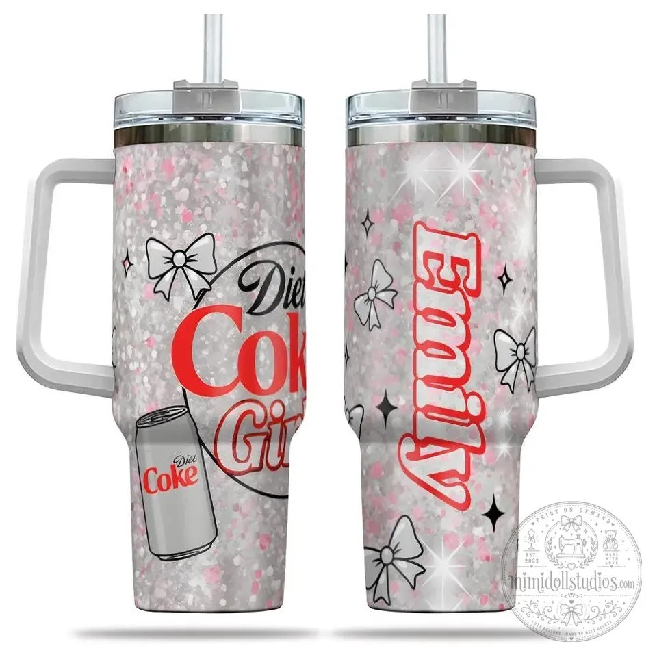 Personalized Diet Coke Just A Girl Who Loves Diet Coke Tumbler