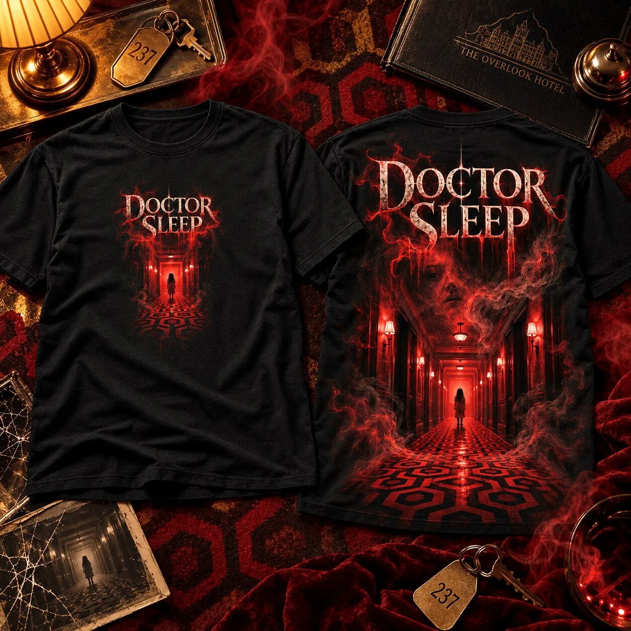 Doctor Sleep Haunted Overlook Hotel Horror Movie Black T-Shirt 1 Doctor Sleep Haunted Overlook Hotel Horror Movie Black T-Shirt