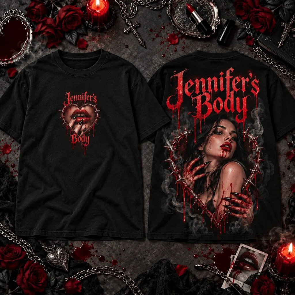 Jennifer's Body Gothic Horror Movie Poster T-Shirt Jennifer's Body Gothic Horror Movie Poster T-Shirt