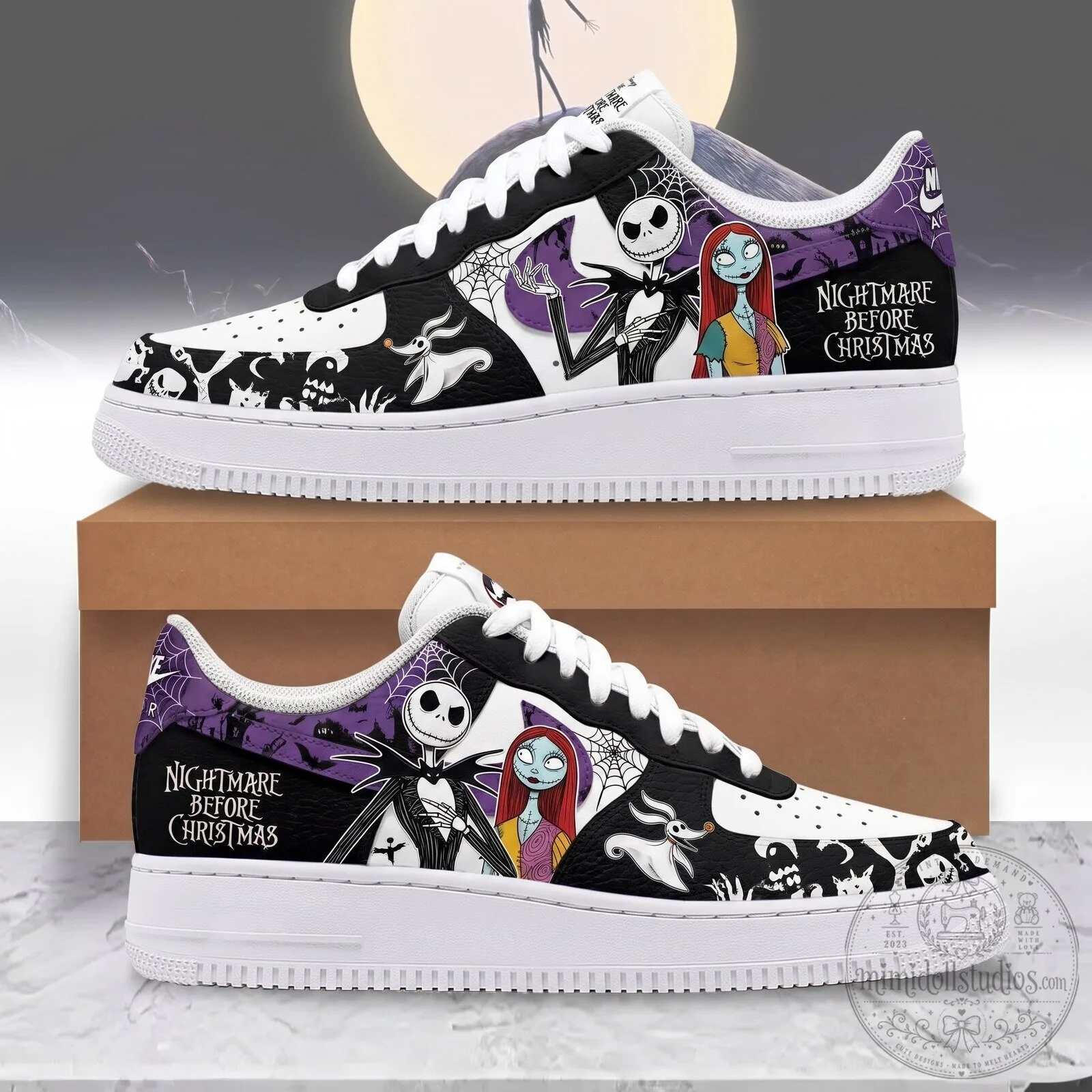 The Nightmare Before Christmas Jack Skellington Sally Low-Top Sneakers 6 The Nightmare Before Christmas Jack Skellington Sally Low-Top Sneakers