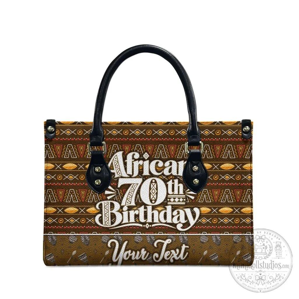 Personalized African 70th Birthday Mudcloth Tribal Pattern Handbag 11 Personalized African 70th Birthday Mudcloth Tribal Pattern Handbag