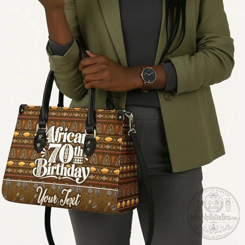 Personalized African 70th Birthday Mudcloth Tribal Pattern Handbag 14 Personalized African 70th Birthday Mudcloth Tribal Pattern Handbag