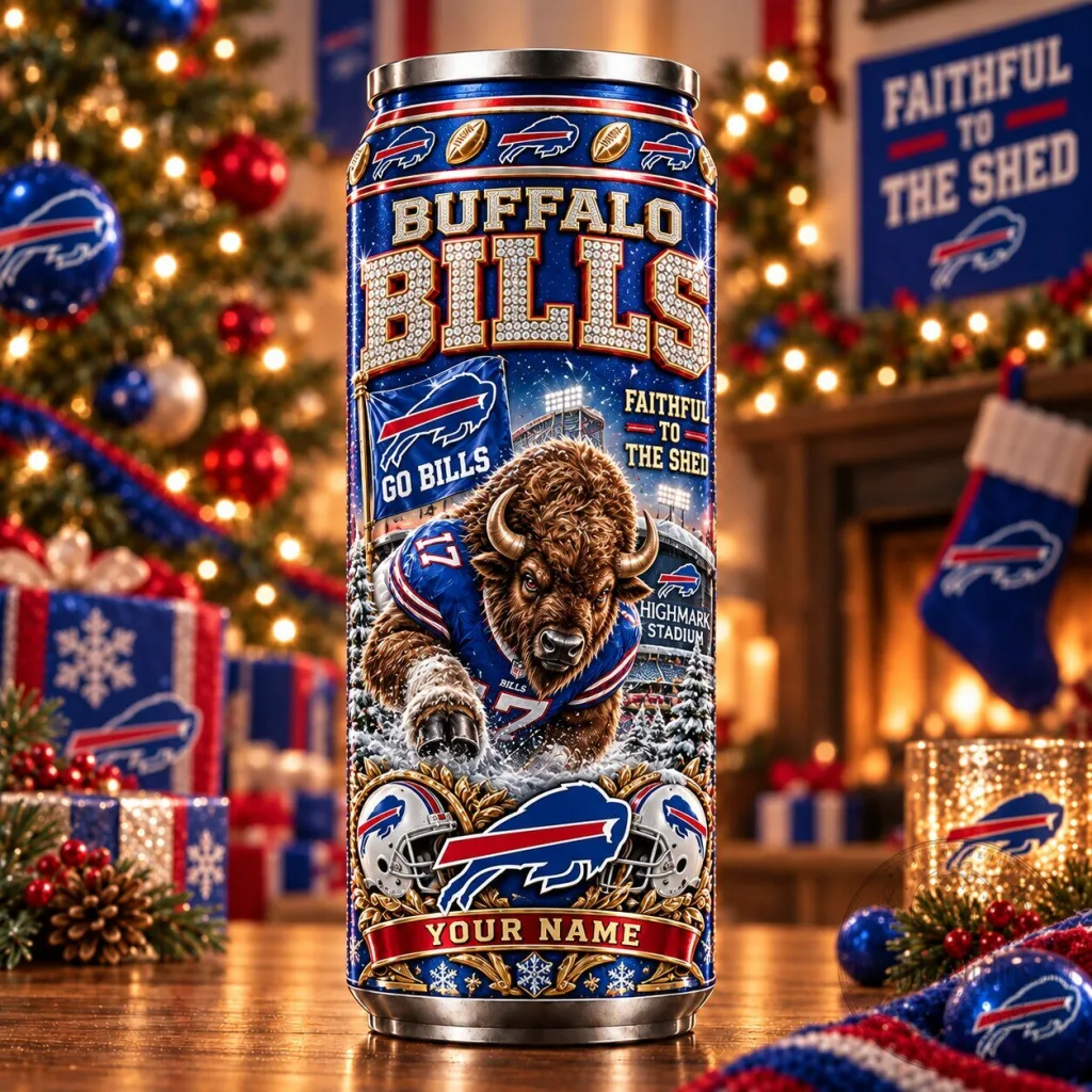 Buffalo Bills National Football League Team Can Cooler Custom Name Buffalo Bills National Football League Team Can Cooler Custom Name