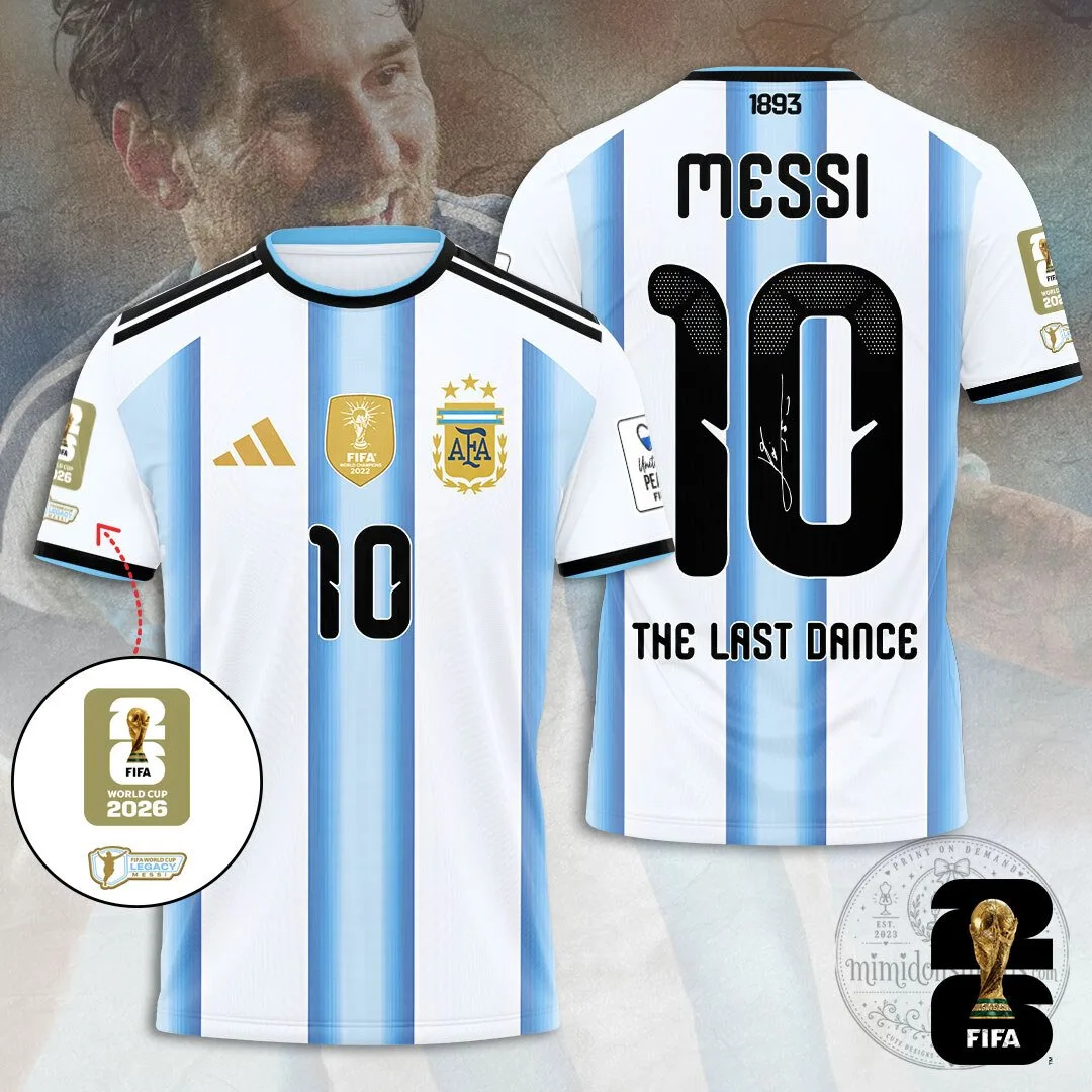 Lionel Messi Argentina National Football Team 2026 World Cup Soccer Jersey