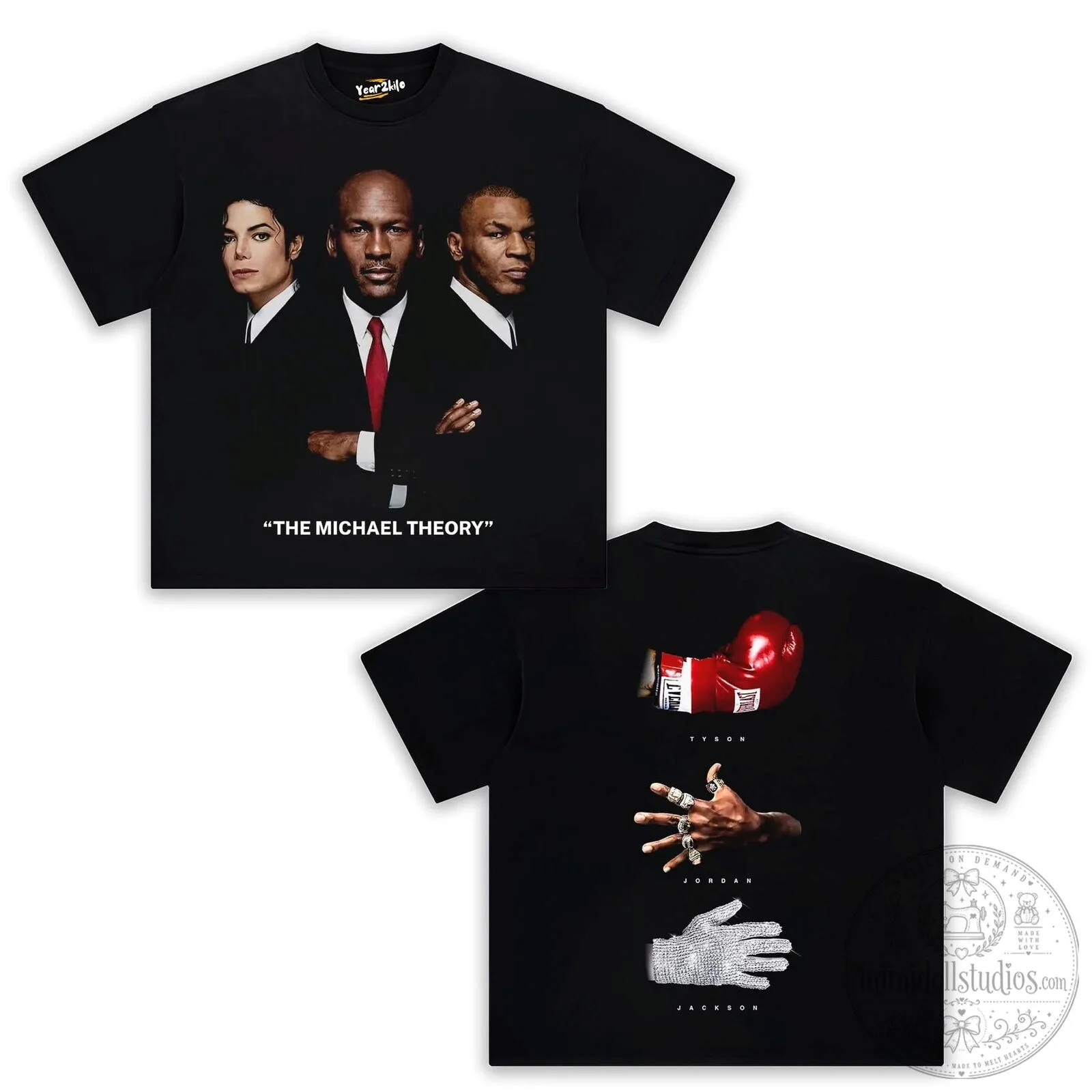 Michael Jordan Michael Jackson Mike Tyson The Michael Theory T-Shirt 9 Michael Jordan Michael Jackson Mike Tyson The Michael Theory T-Shirt