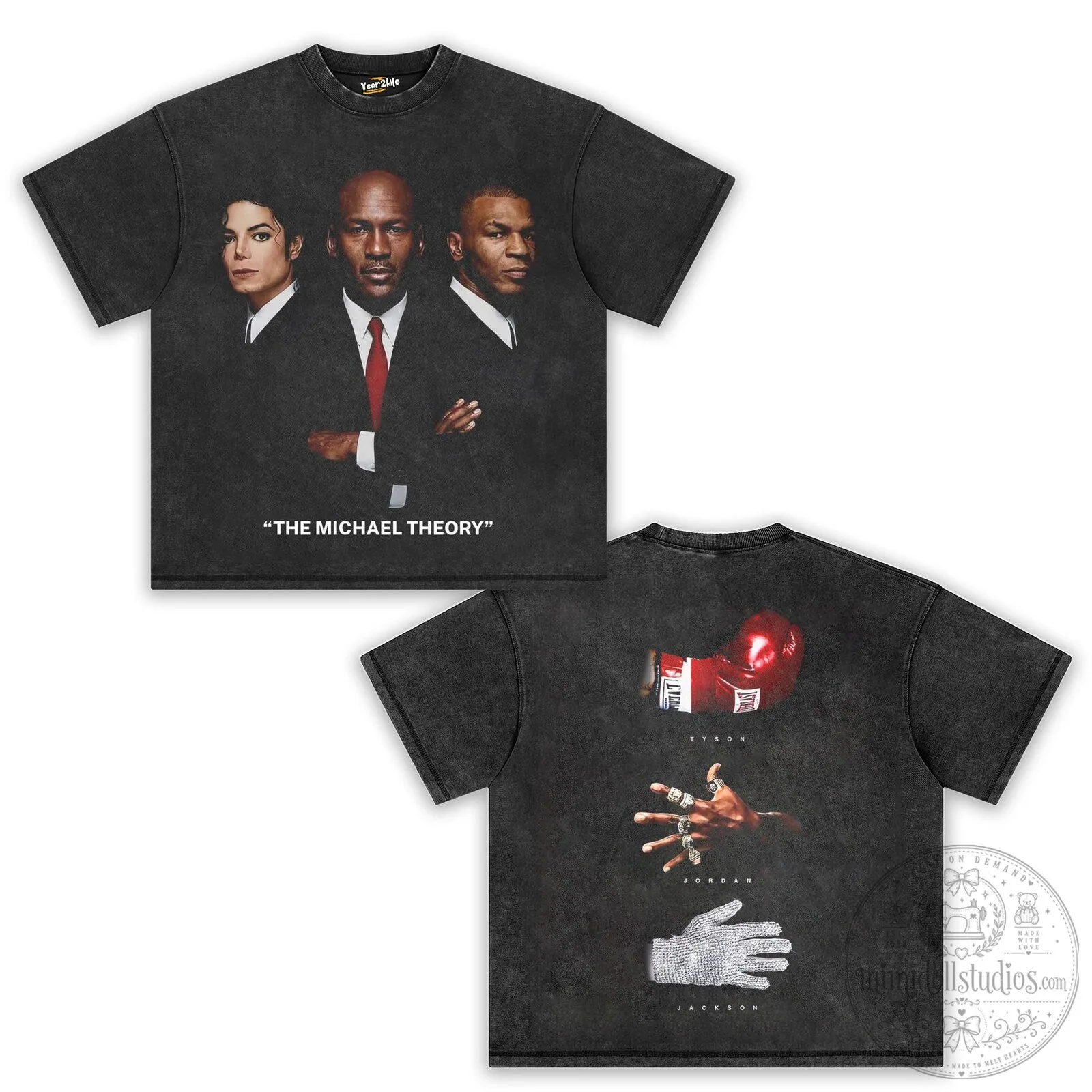 Michael Jordan Michael Jackson Mike Tyson The Michael Theory T-Shirt 10 Michael Jordan Michael Jackson Mike Tyson The Michael Theory T-Shirt