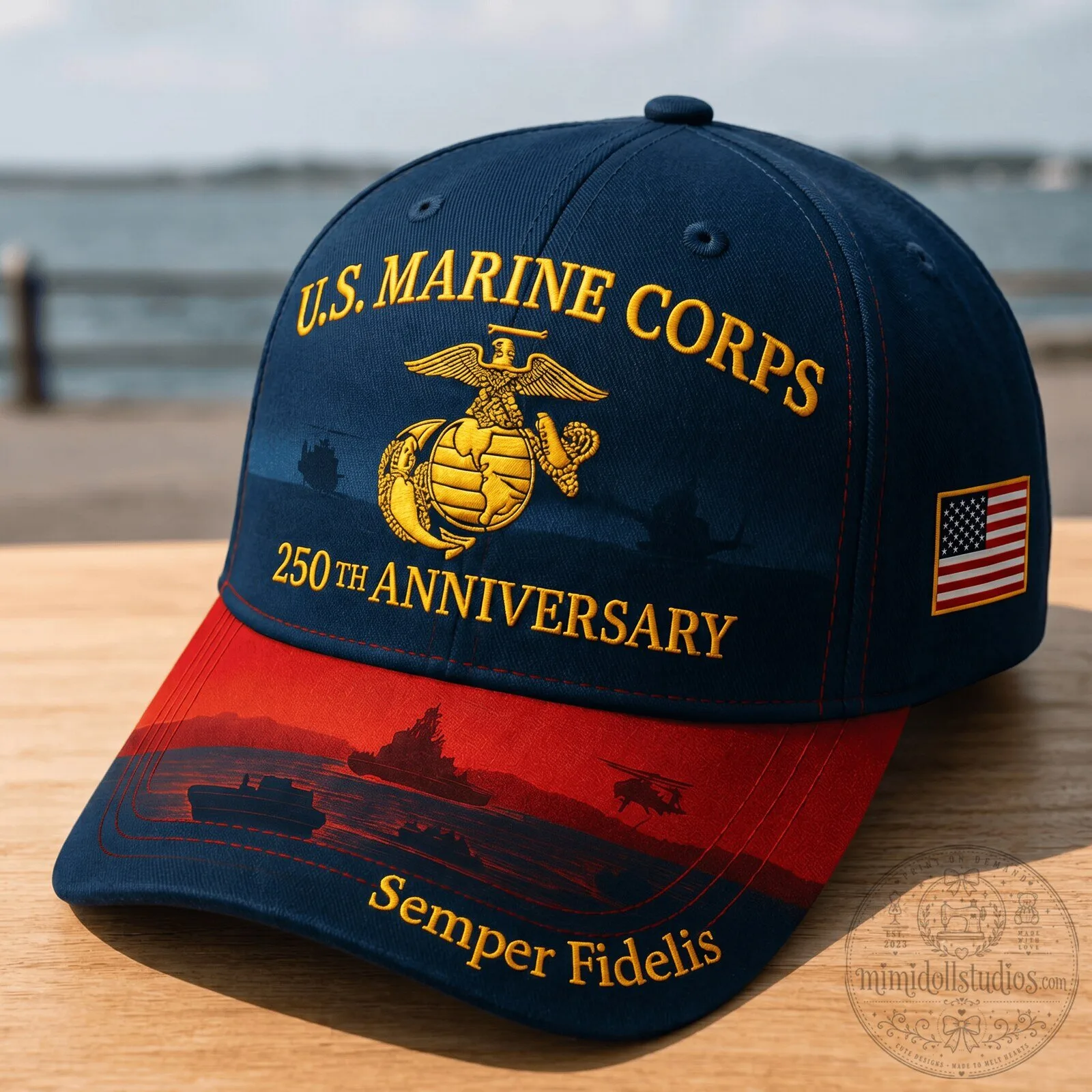 United States Marine Corps 250th Anniversary Semper Fidelis Cap Hat
