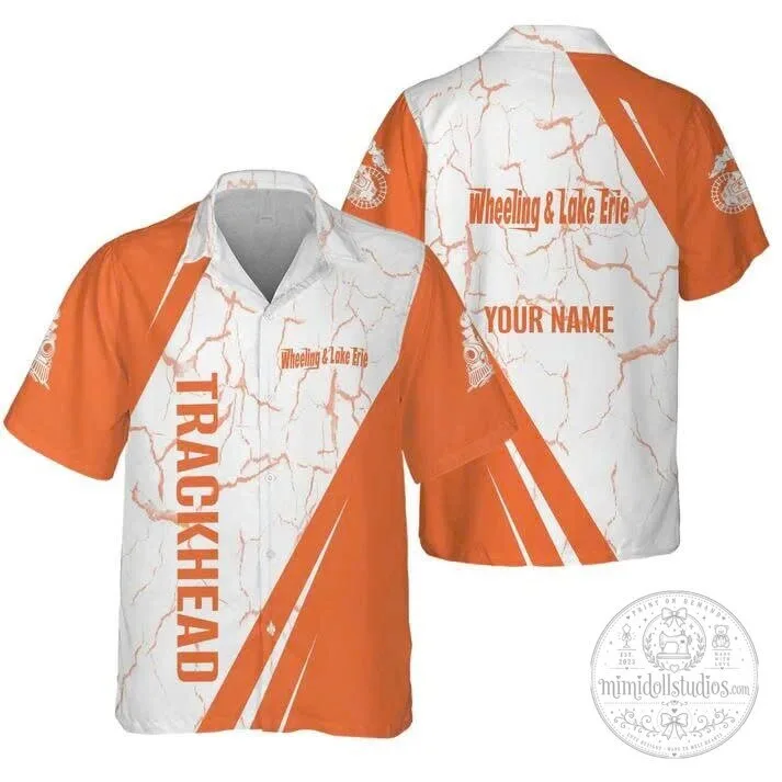 Wheeling and Lake Erie Railroad Trackhead Personalized Hawaiian Shirt