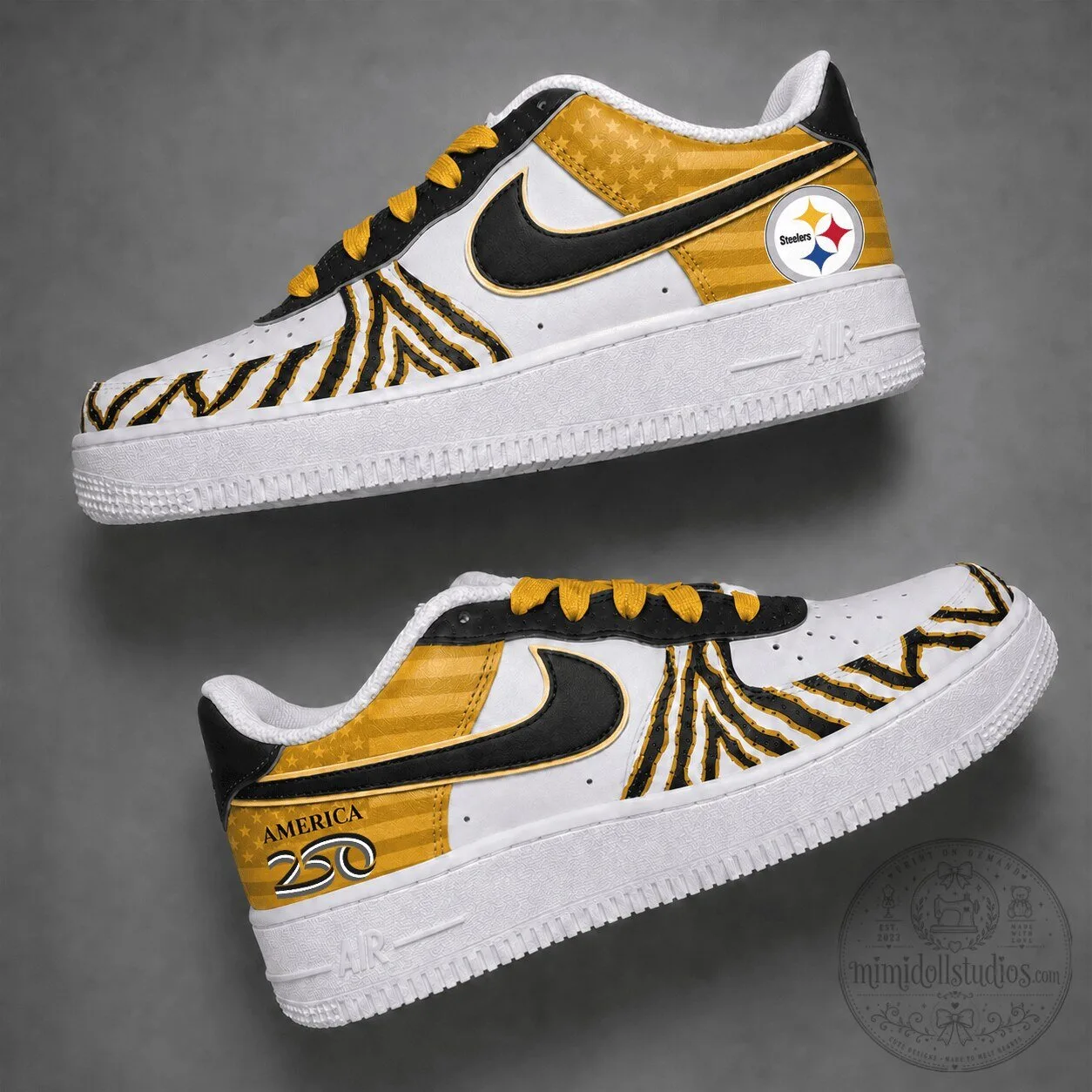 Pittsburgh Steelers America 250 Years Of Freedom Custom Sneakers Shoes