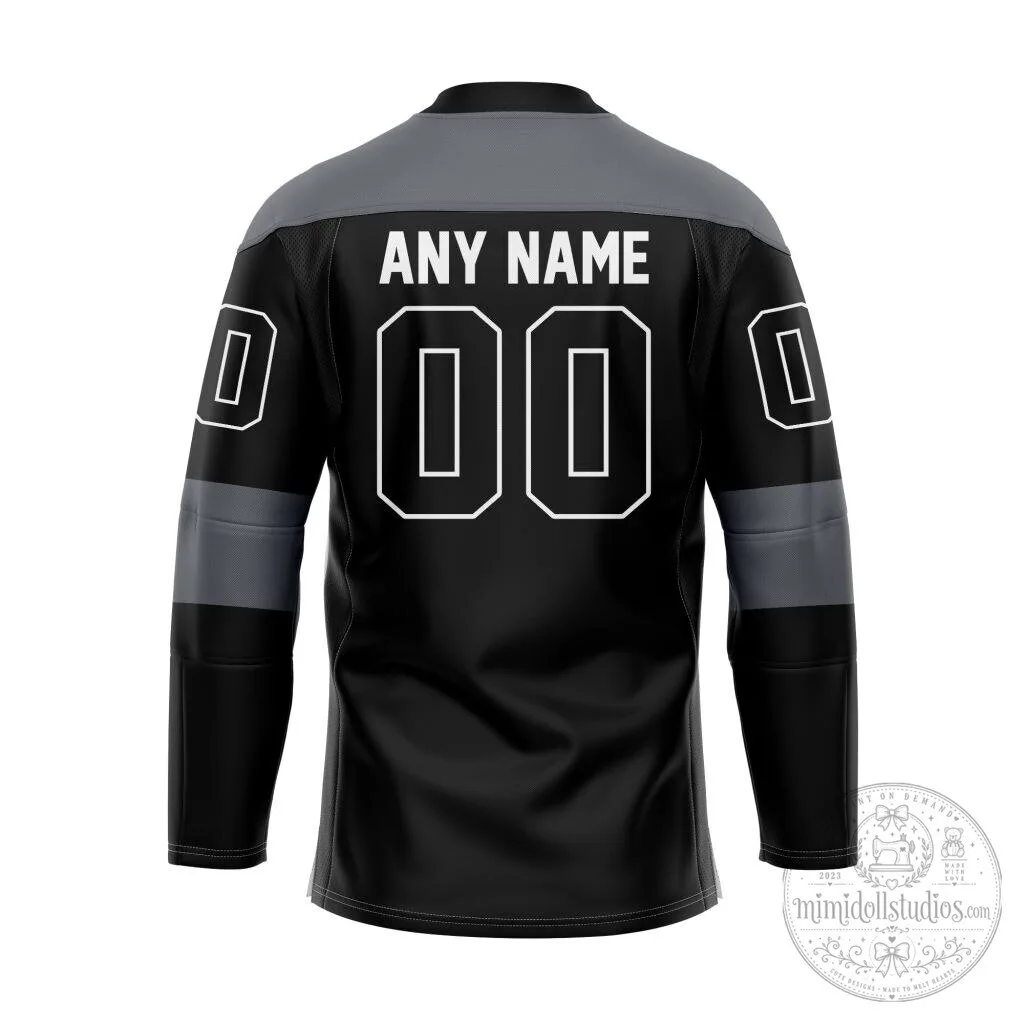 Peterborough Petes OHL Black and Gray Hockey Jersey 7 Peterborough Petes OHL Black and Gray Hockey Jersey