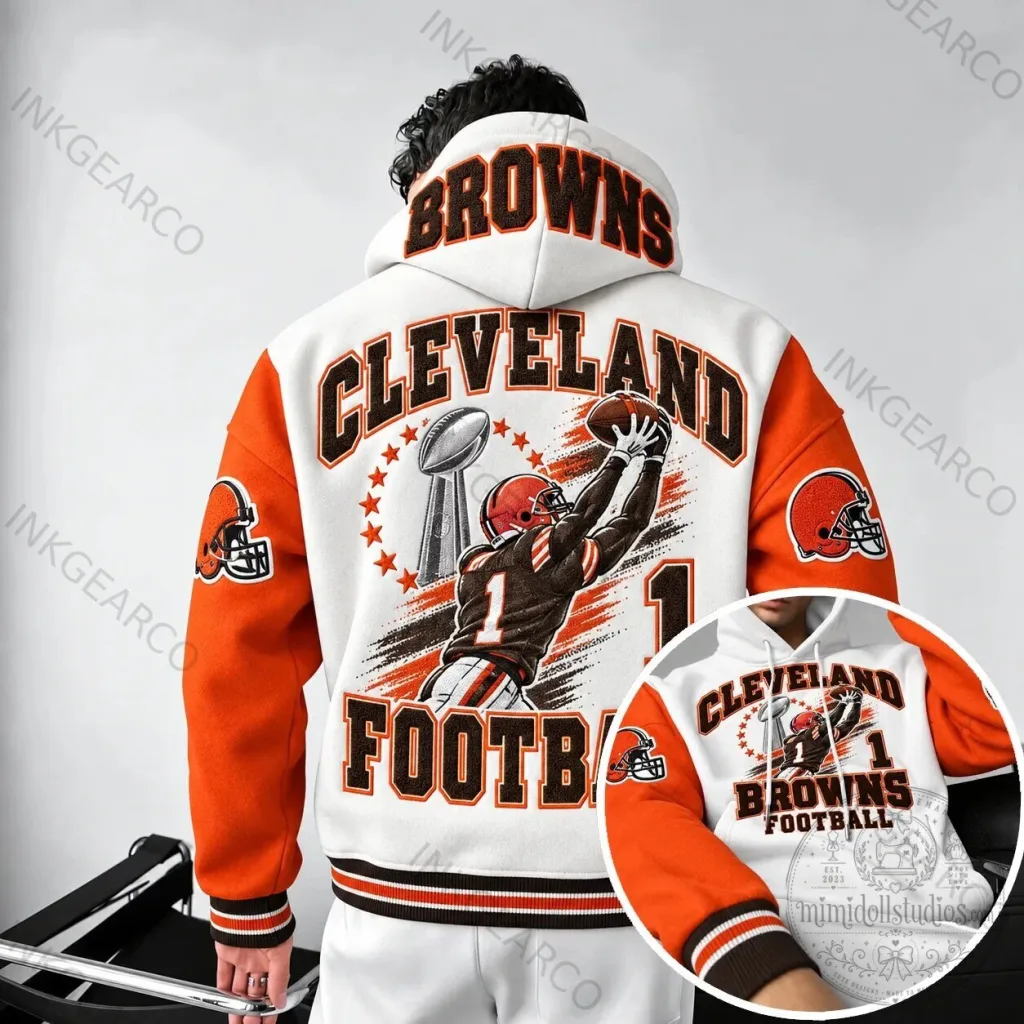 Cleveland Browns Football Team Super Bowl Champions White Hoodie Cleveland Browns Football Team Super Bowl Champions White Hoodie
