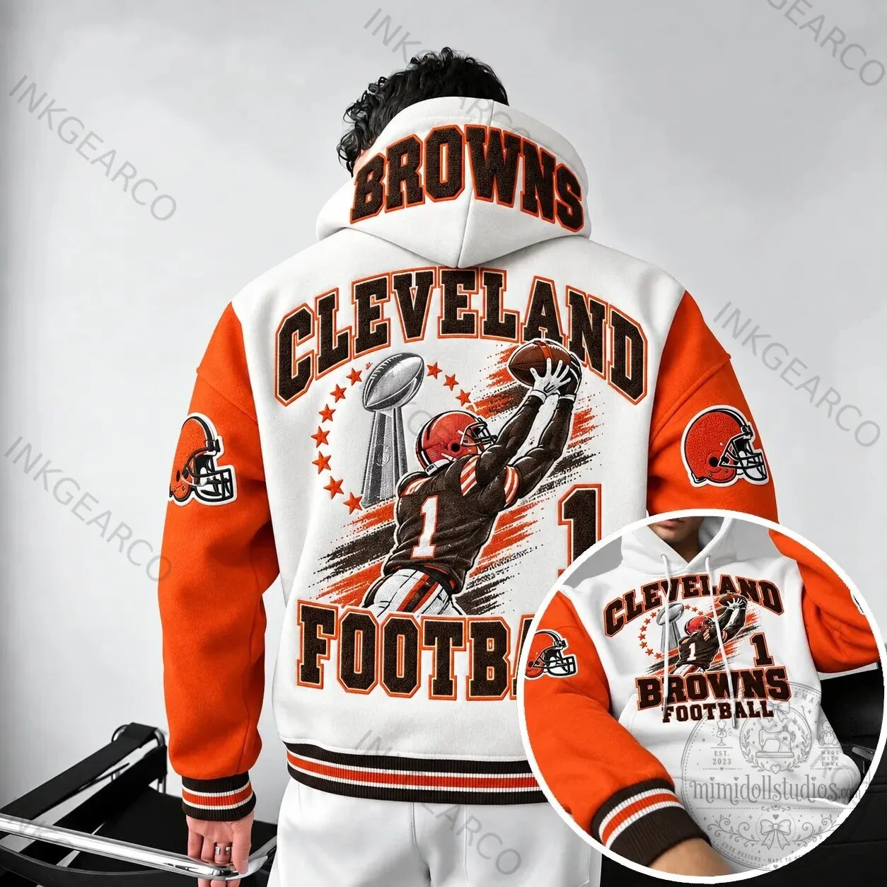 Cleveland Browns Football Team Super Bowl Champions White Hoodie