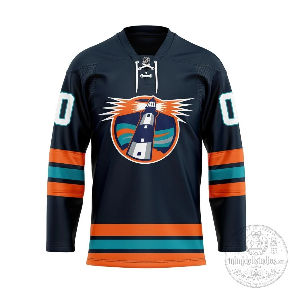 New York Islanders Personalized Alternate Lace-Up Hockey Jersey