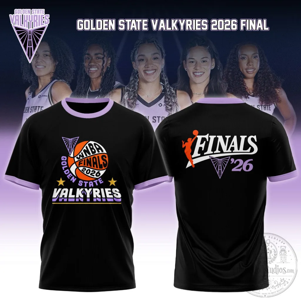 Golden State Valkyries 2026 WNBA Finals Black Ringer T-Shirt Golden State Valkyries 2026 WNBA Finals Black Ringer T-Shirt