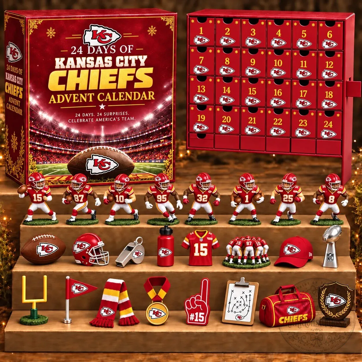 Kansas City Chiefs National Football League Advent Calendar 24 Day Blind Box