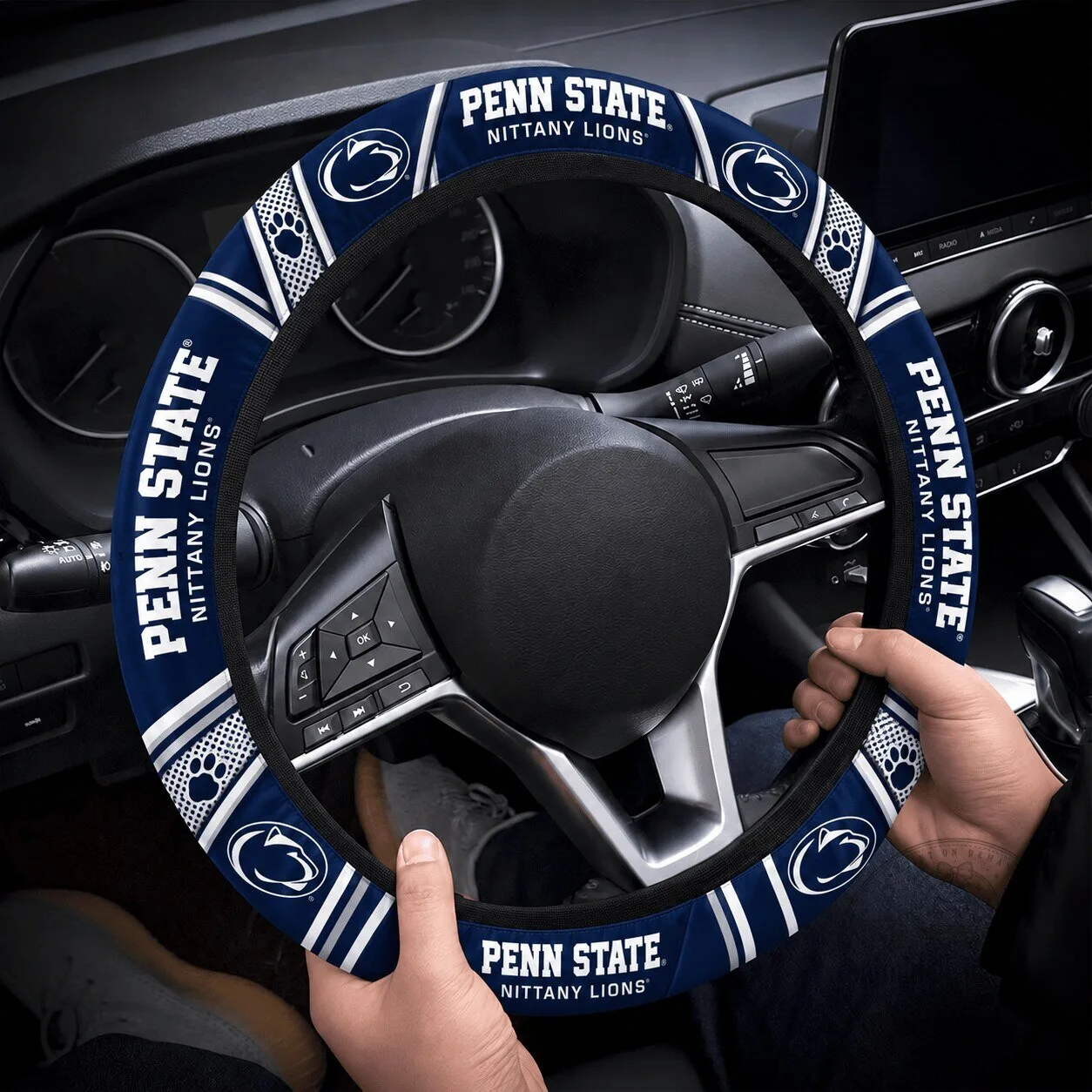 Penn State Nittany Lions Car Steering Wheel Cover