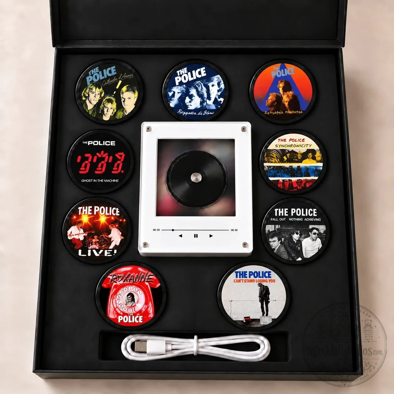 The Police Synchronicity Album Art LED Night Light Tabletop Decor Fan Gift